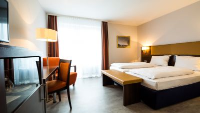 Doppelzimmer mit Balkon im domus Hotel München-Lehe